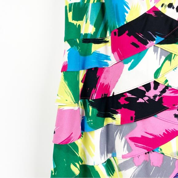 London Times Multi Color Bandage Dress Sleeveless Women’s Size 8 - Picture 12 of 12